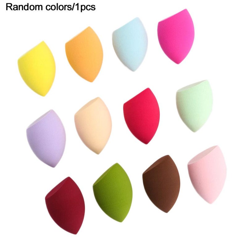 Random color. (Powder puff, slanted powder puff, face puff, makeup sponge, beauty blender expands when wet.)